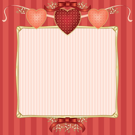 Valentine Frame Vector Illustration