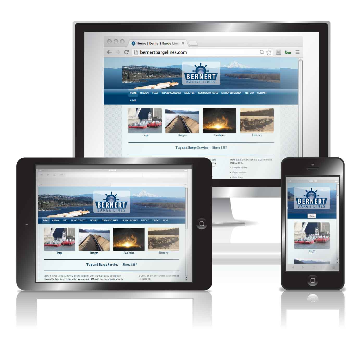 Barge Line Responsive Website