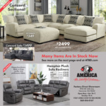 Front-page living room furniture ad.