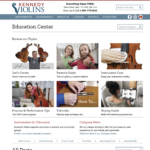 Education Center Home Screen